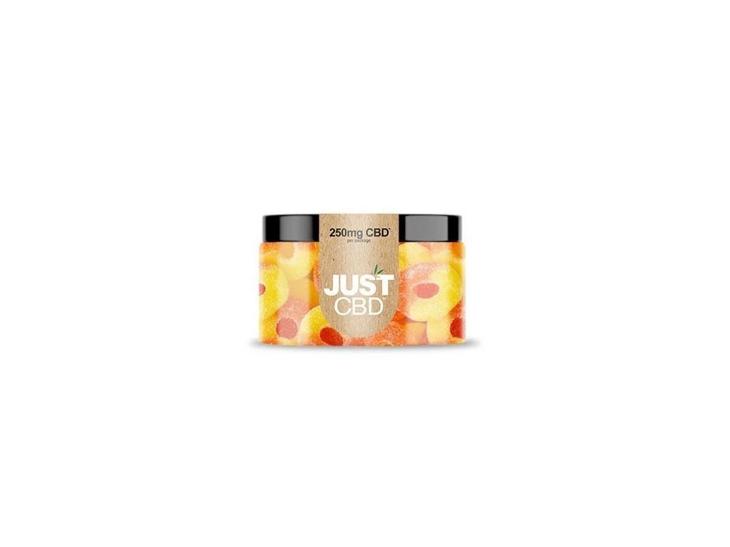 Just CBD Gummies Őszibarack Karikák 250 mg-500 mg CBD CBD mg: 250