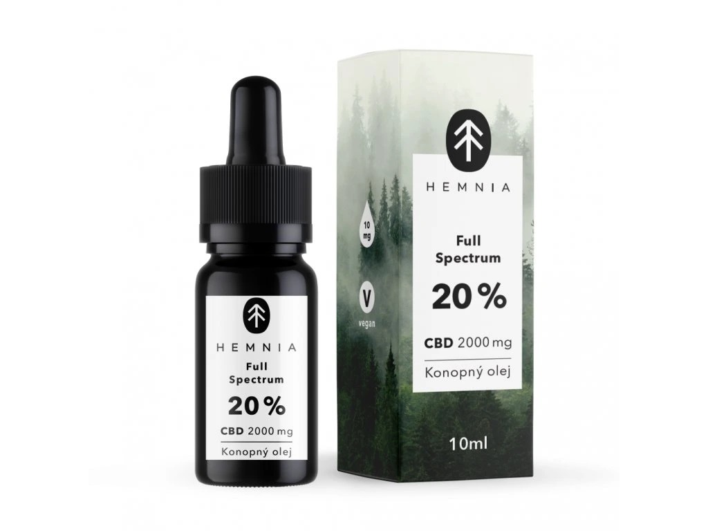 Teljes spektrumú CBD kenderolaj 20%, 2000 mg, 10 ml