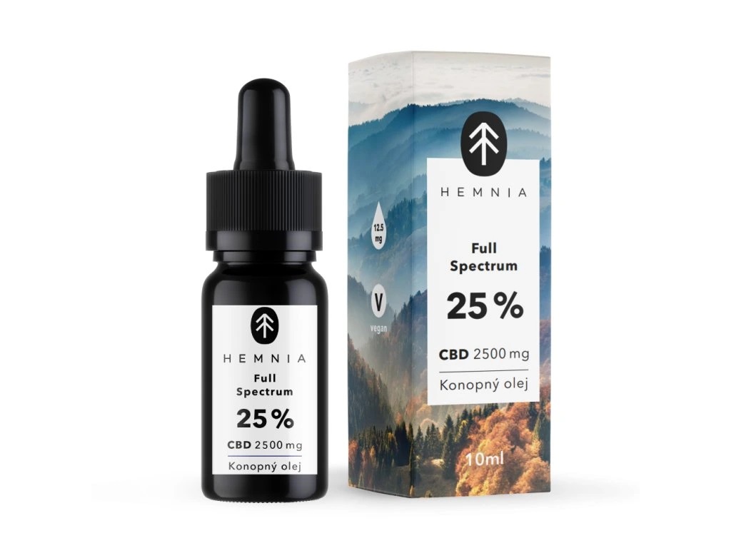 Teljes spektrumú CBD kenderolaj 25%, 2500 mg, 10 ml
