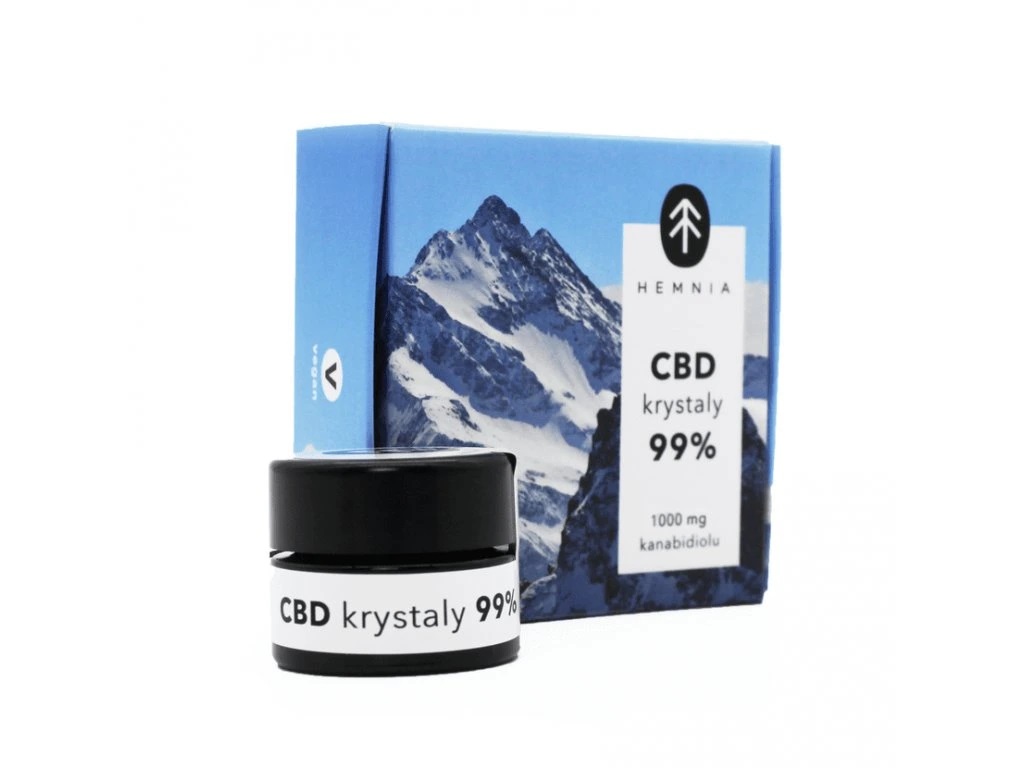 Hemnia CBD kannabisz kristályok 99%, 500 mg CBD, 1 gram