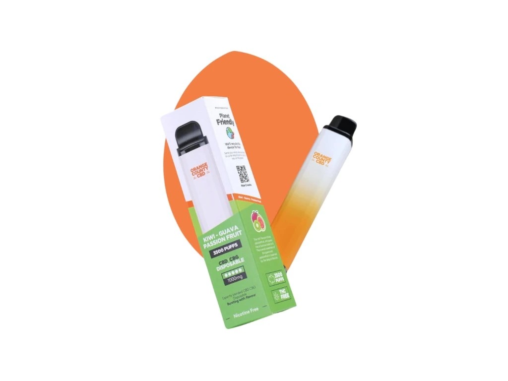 Orange County CBD Vape - Kiwi - Guava és Maracuja 3500 puff