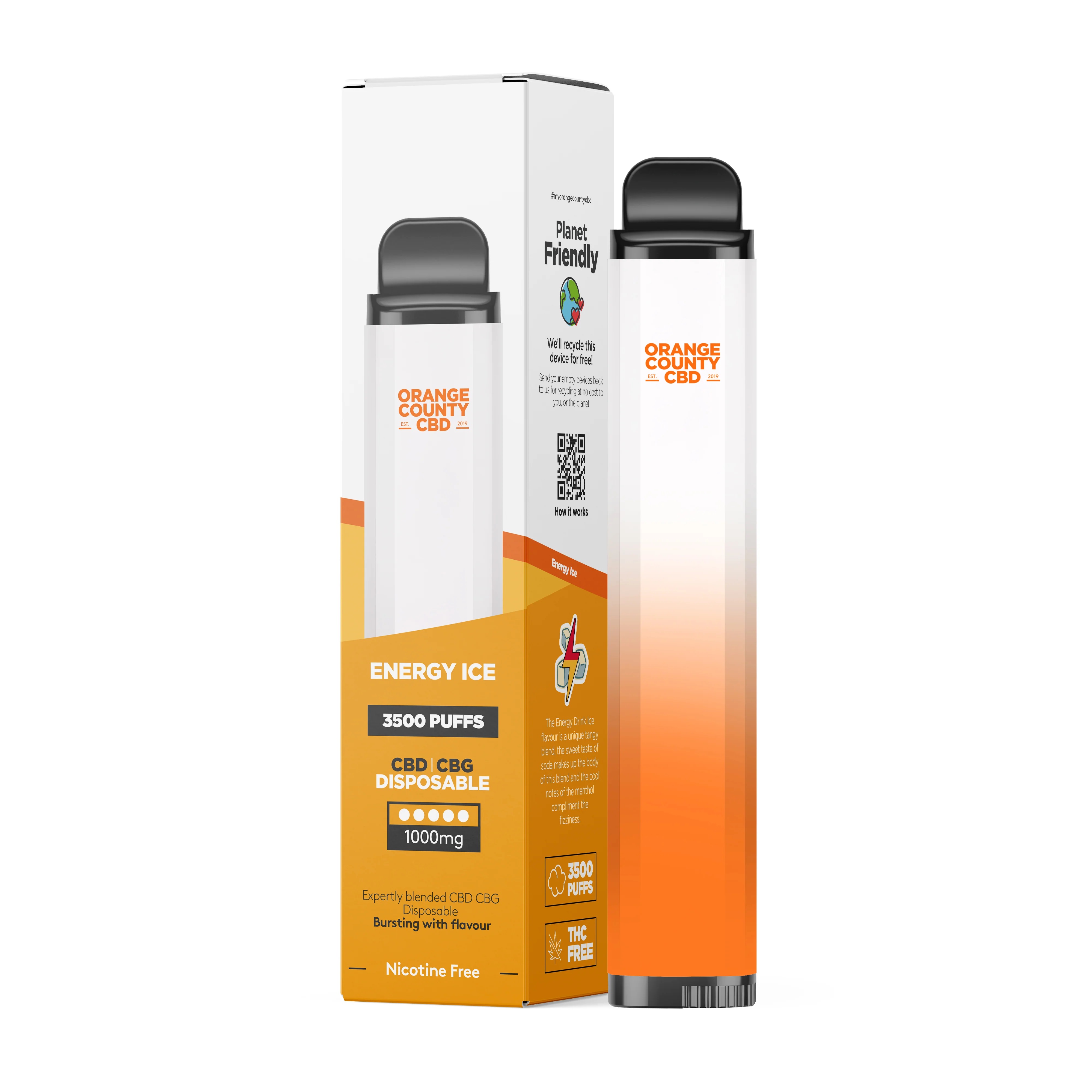 Orange County CBD Vape - Energy Ice 3500 puff