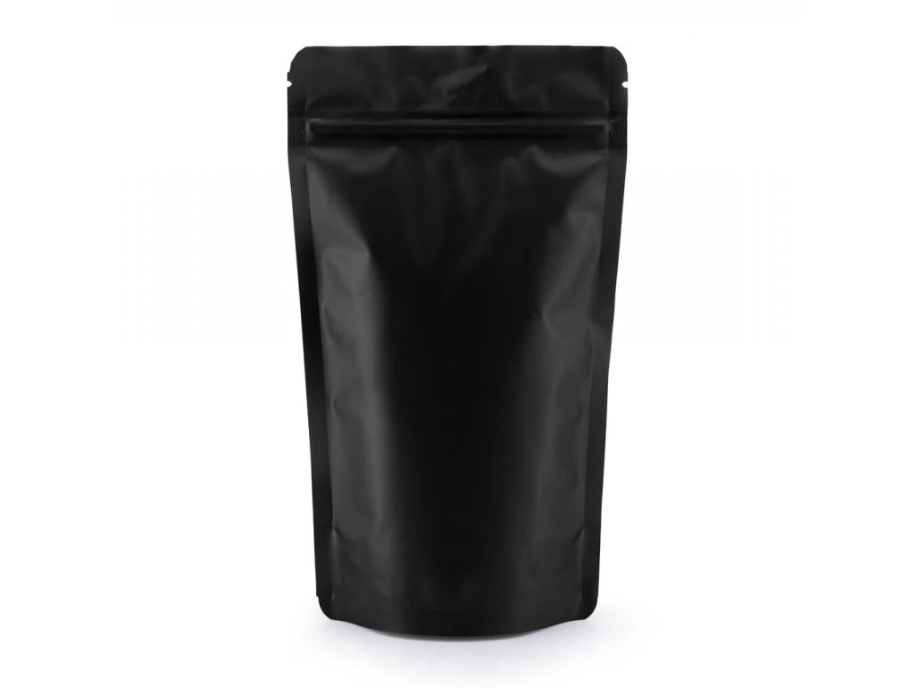 Doypack Zip (zacskó) | matt fekete | Térfogat: 100ml (85x140)
