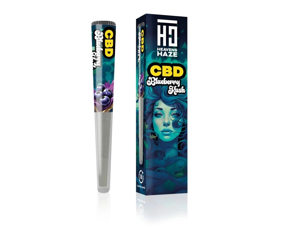 Heavens Haze CBD előre sodrott Blueberry Kush 1 g