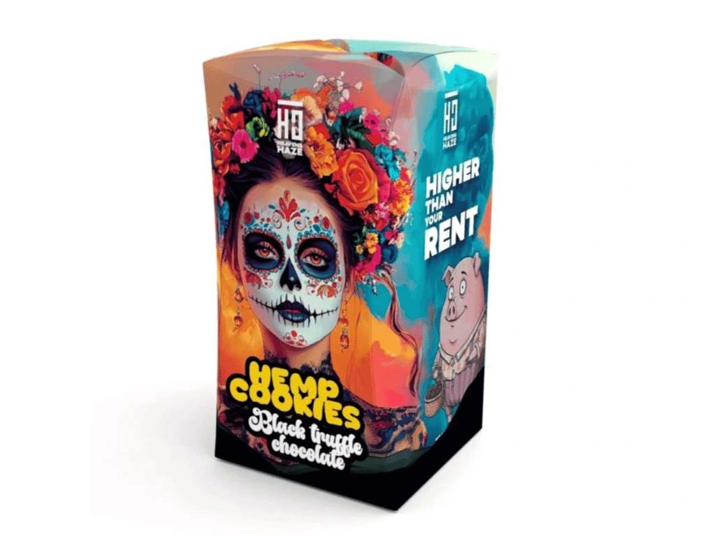 Heavens Haze Hemp Cookies Fekete trüffel csokoládé 100 g