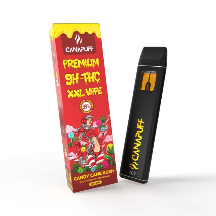 CANDY CANE KUSH 99% 9H-THC XXL – CanaPuff – Egyszer használatos vaporizátor 2 ml