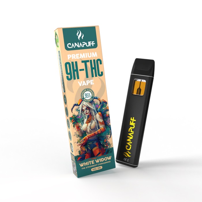 White Widow 95% 9H-THC – Egyszeri használatos vaporizátor – CanaPuff – 1 ml