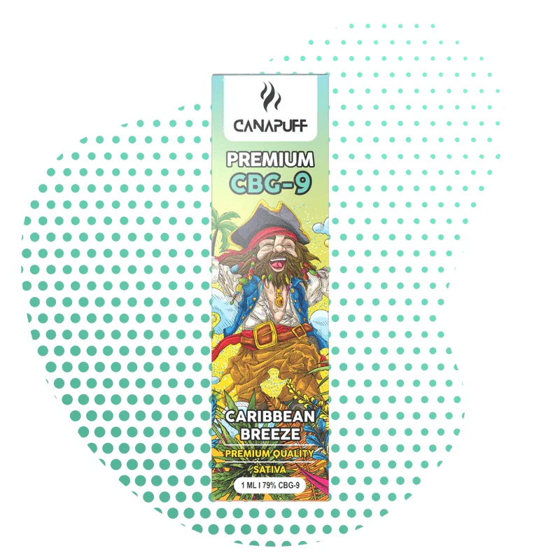 CBG9 Vape Karib-szellő 79% 1 ml