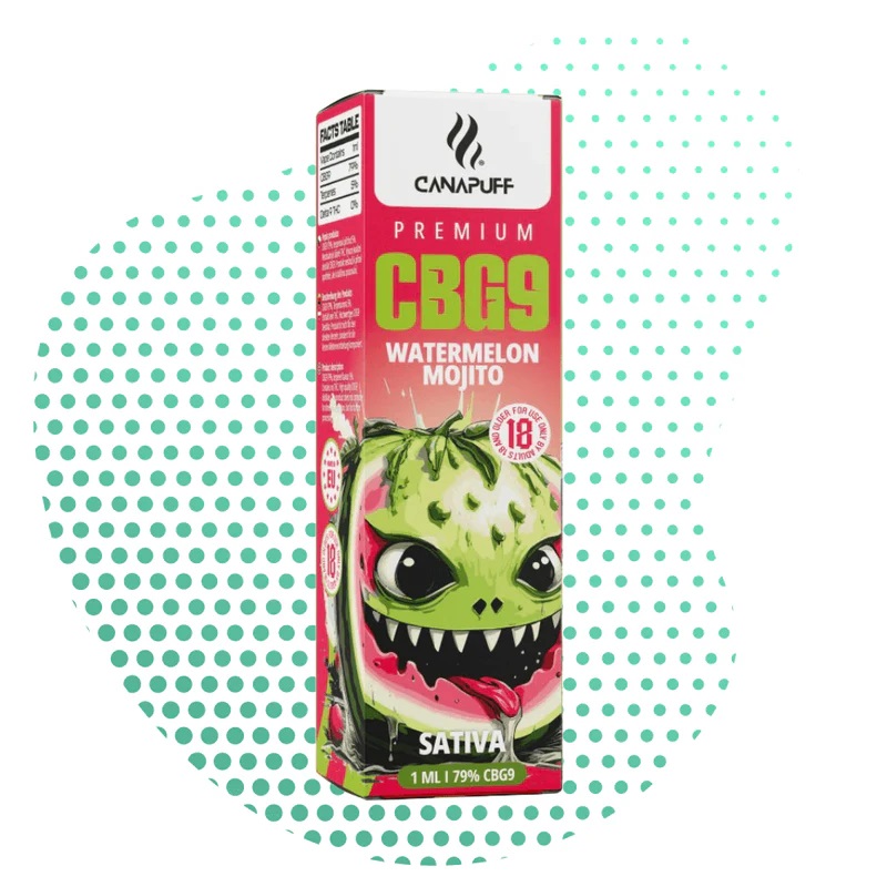 CBG9 Vape Görögdinnye Mojito 79% 1 ml