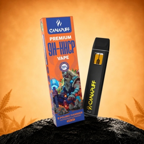 9H-HHCP Vape 9 Pound Hammer 99% – Egyszer használatos – CanaPuff – 1 ml