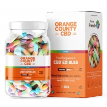 Orange County CBD gumicukor férgek, 70 db, 3200 mg CBD, 535 g